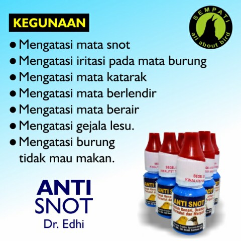 anti snot dr edhi obat burung sakit mata berlendir bengkak anti snot dr edhi obat burung sakit mata berlendir bengkak