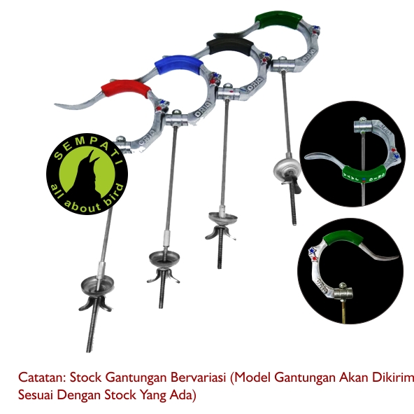 Gantungan Lipat Logo Oriq Jaya Stainless Anti Slip Sangkar Kandang