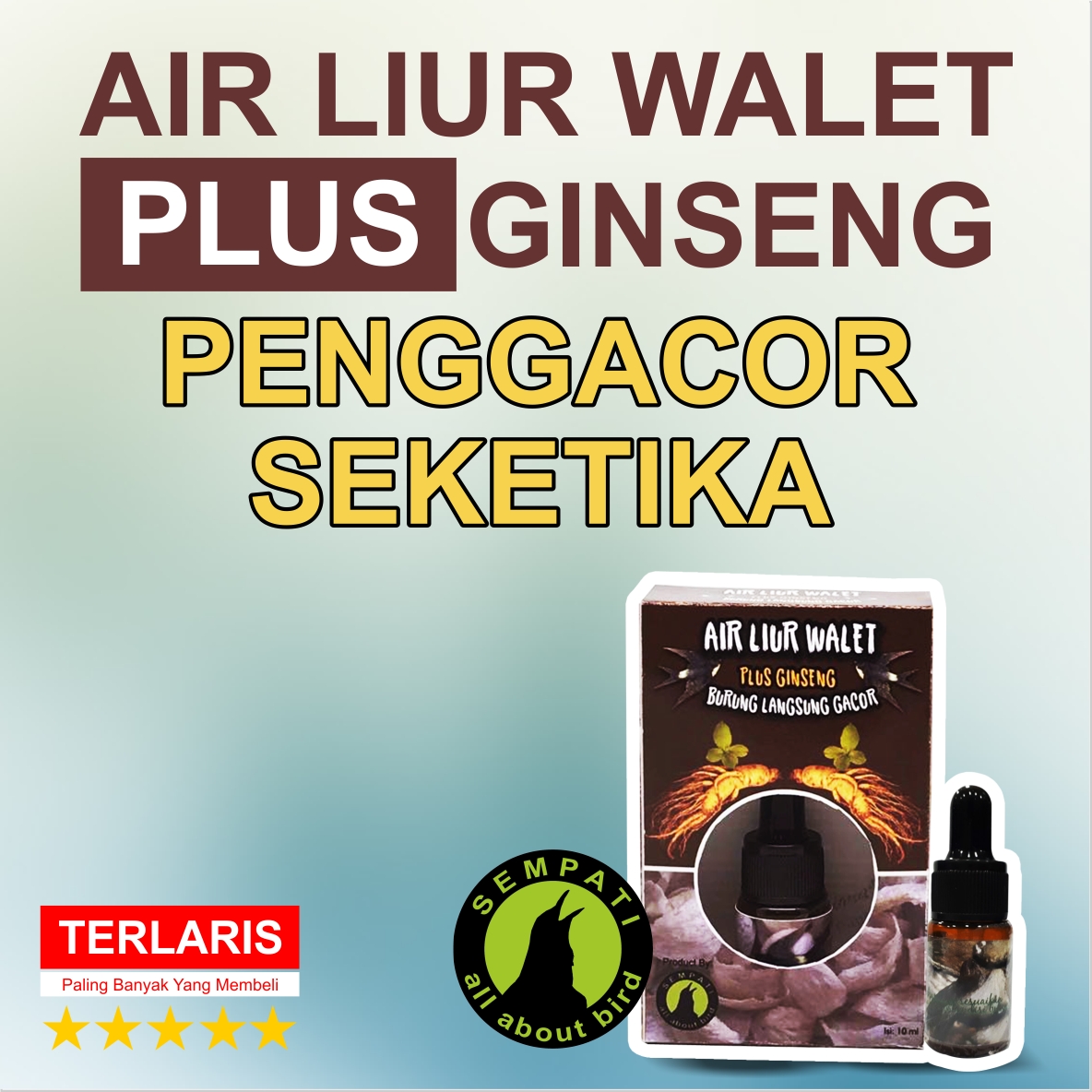 Air Liur Walet Burung Gacor Seketika Sempati Vitamin Burung