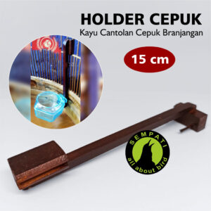 HOLDER 15 cm CEPUK TANGKRINGAN KAYU CANTOLAN TAMBAHAN BRANJANGAN