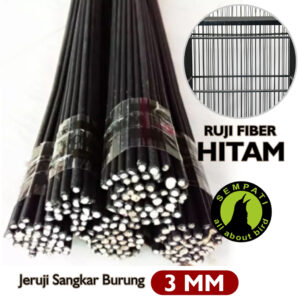 JERUJI FIBER HITAM 3 mm