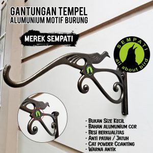 GANTUNGAN DINDING ALUMUNIUM MOTIF BURUNG SLIDE 2