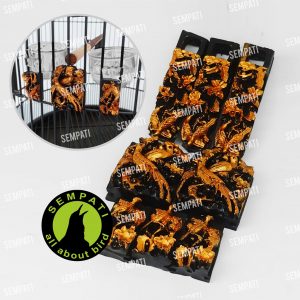 VARIASI BLACK GOLDEN MOTIF BURUNG KEMBANG 3