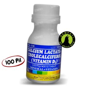 Calcium Lactate Vitamin ayam 100 Tablet Home Buka Lapak