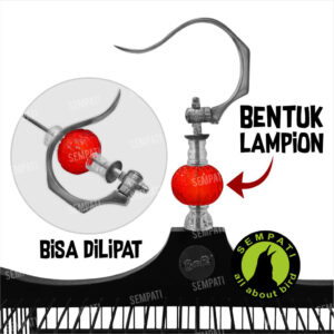 Gantungan lipat BNR + pion bening lampion (1) BL