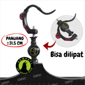 gantungan + pion atom resin hitam kuby (1) BL