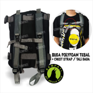 Tas Ransel Gendong Multifungsi Murai Kotak Lovebird PREMIUM Warna Abu (1) 3